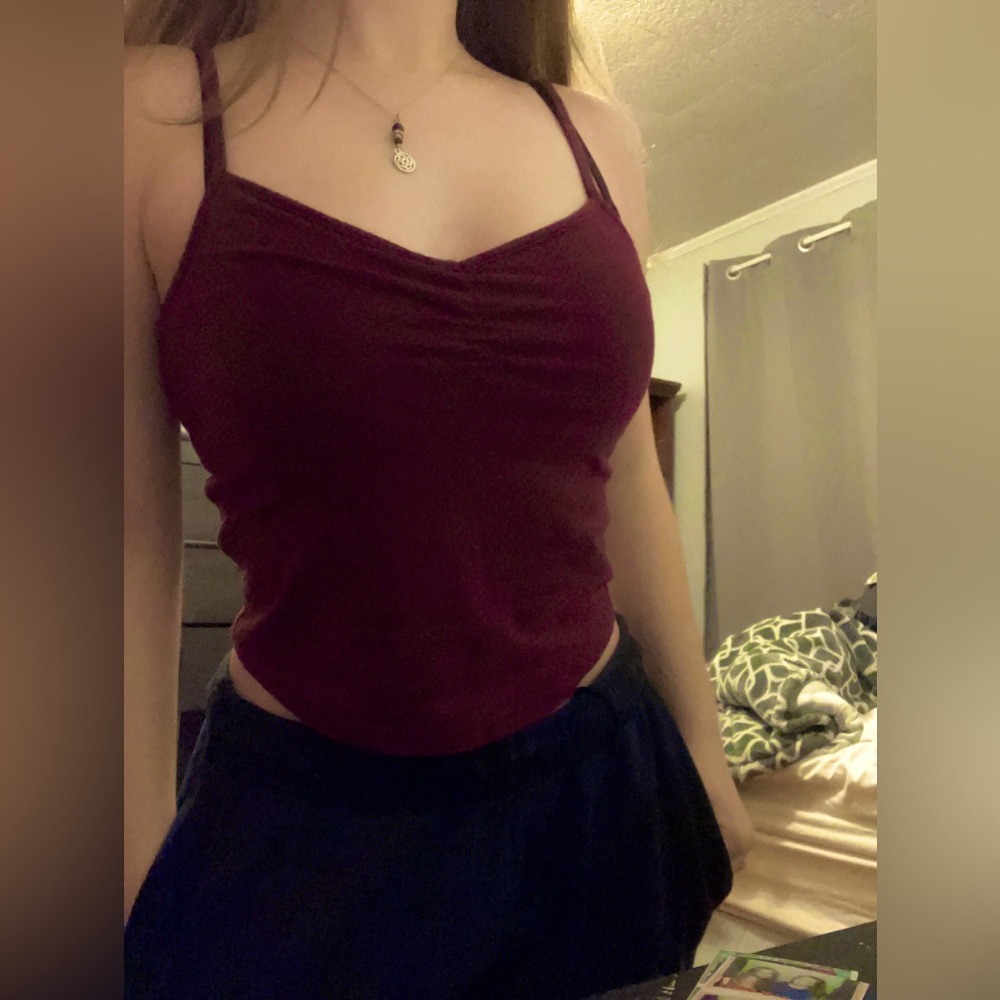 Red Crop Top